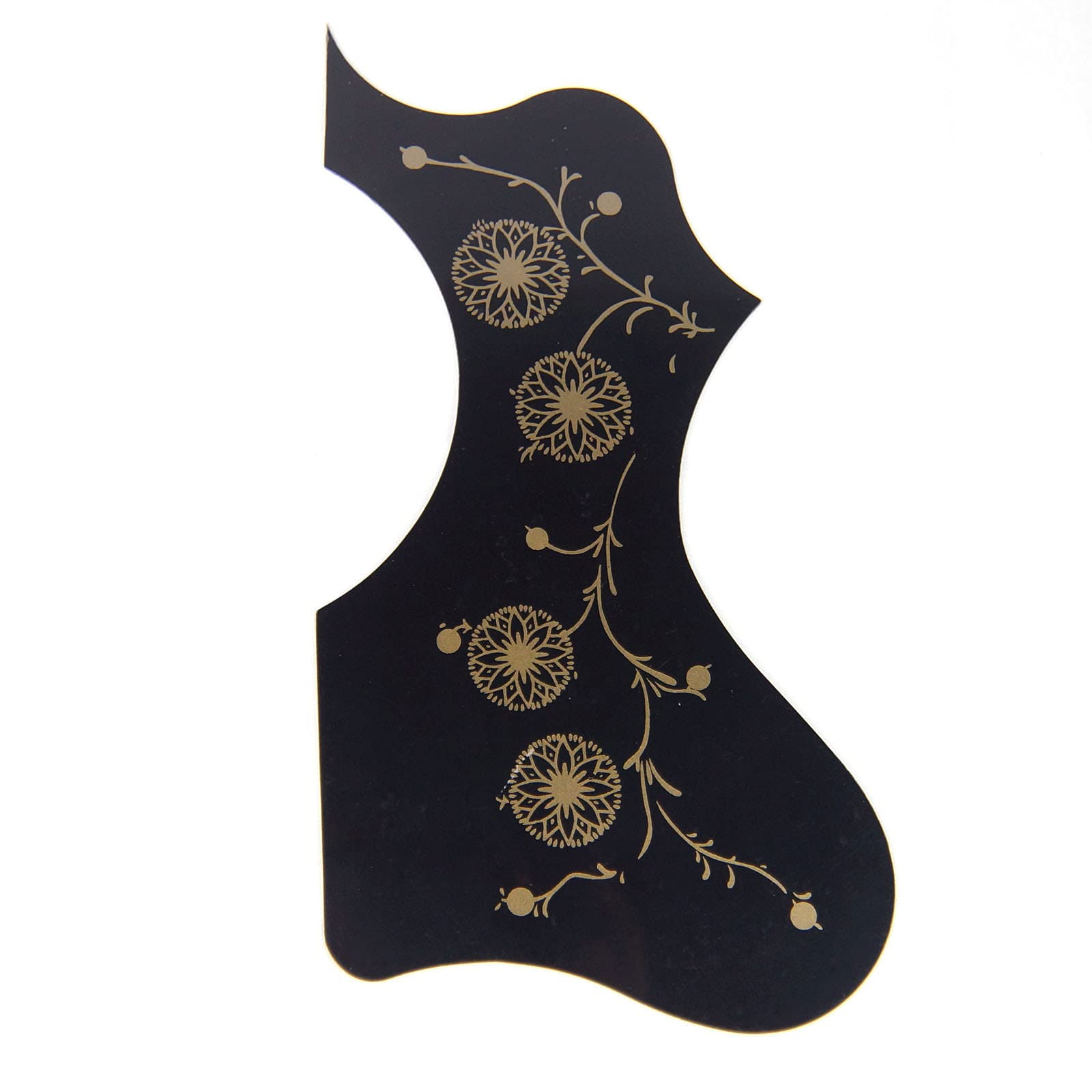 (22J02) Cutaway Style Self-adhesive Acoustic Guitar Pickguard, Black