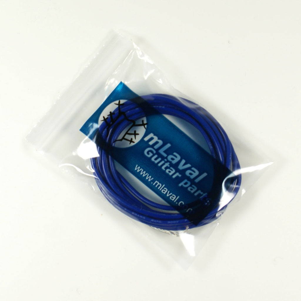 (C07) 6-Foot Shielded Guitar Circuit Wire Single Conductor,Blue