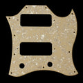 (E94) SG Classic Guitar Pickguard With P-90 Pickups Layout,1Ply Cream Pearl