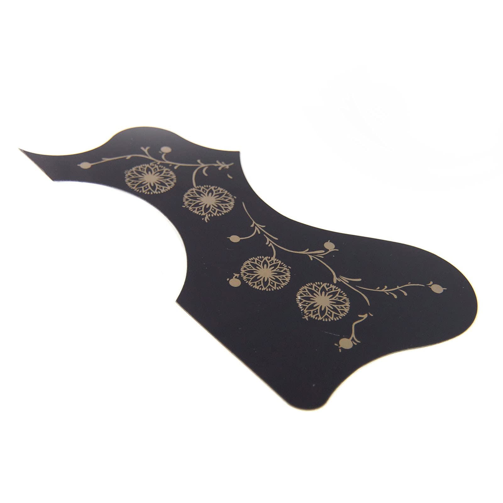 (22J02) Cutaway Style Self-adhesive Acoustic Guitar Pickguard, Black