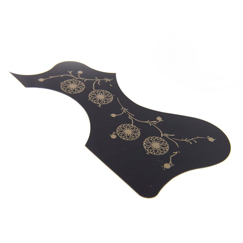 (22J02) Cutaway Style Self-adhesive Acoustic Guitar Pickguard, Black