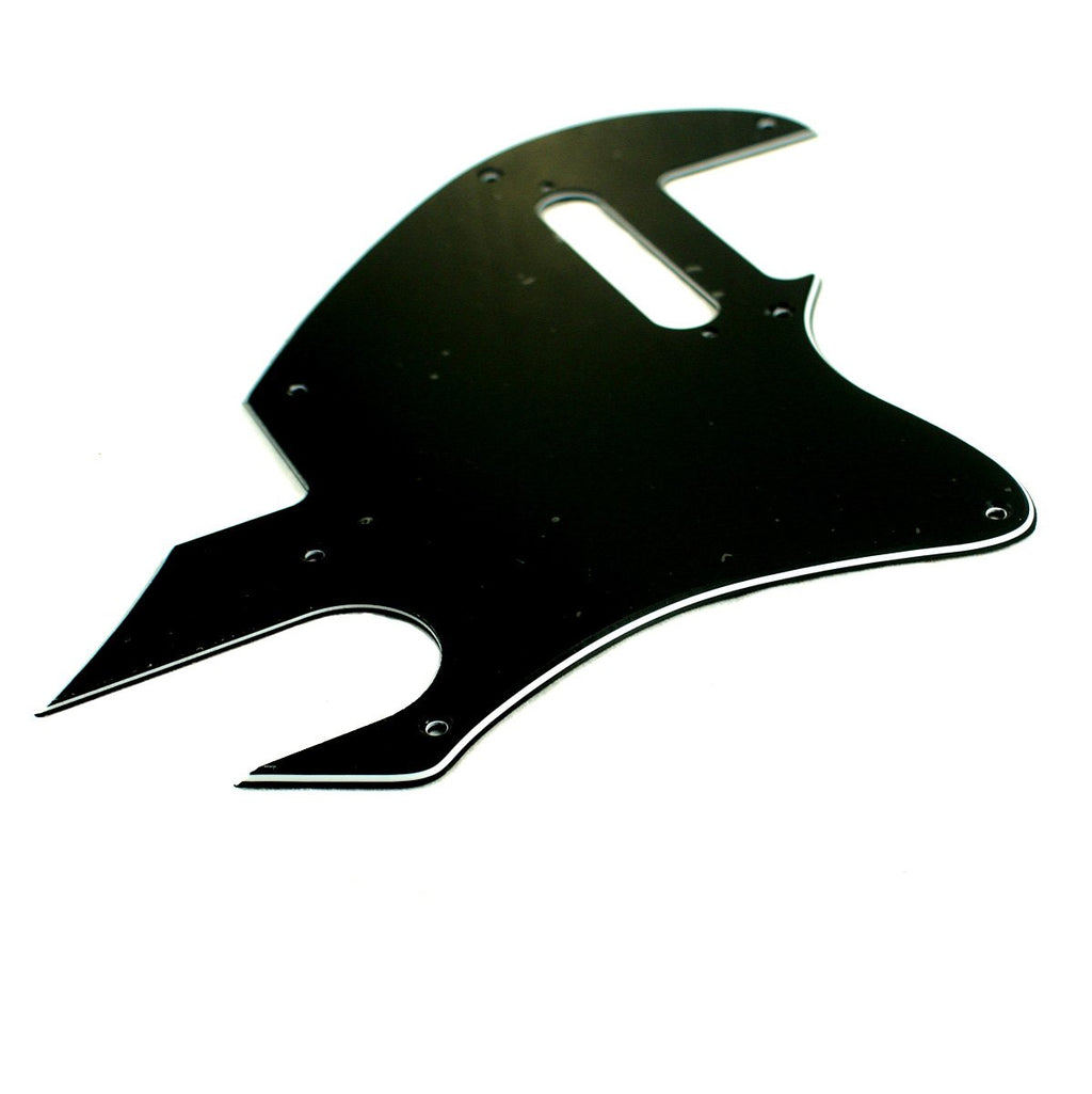 (E37) 3 Ply Guitar Pickguard for Tele F Hole Convertion ,Black