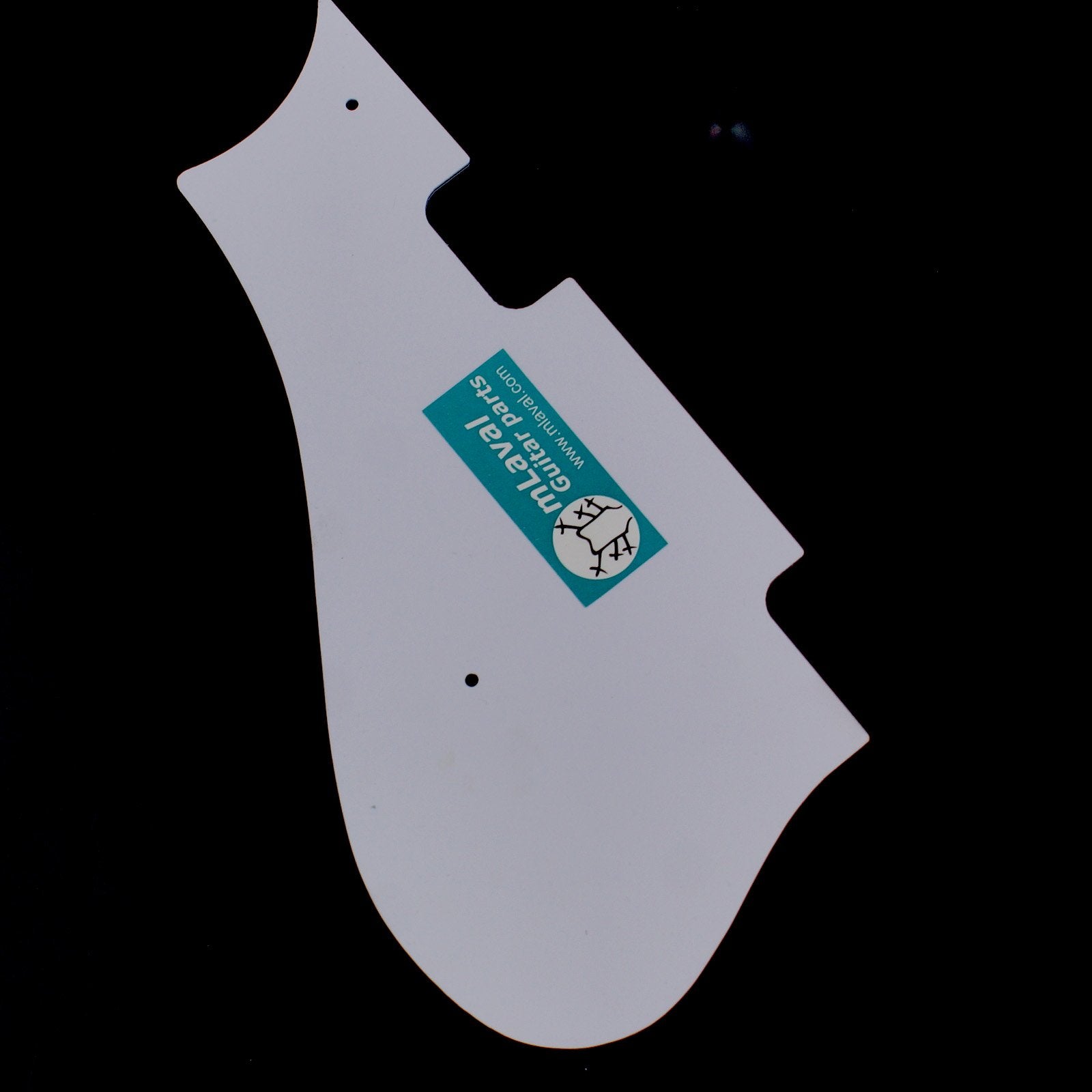 Custom Guitar Pickguard Fits Harmony Rocket H54 H56 2-Pickup,4ply White Pearloid