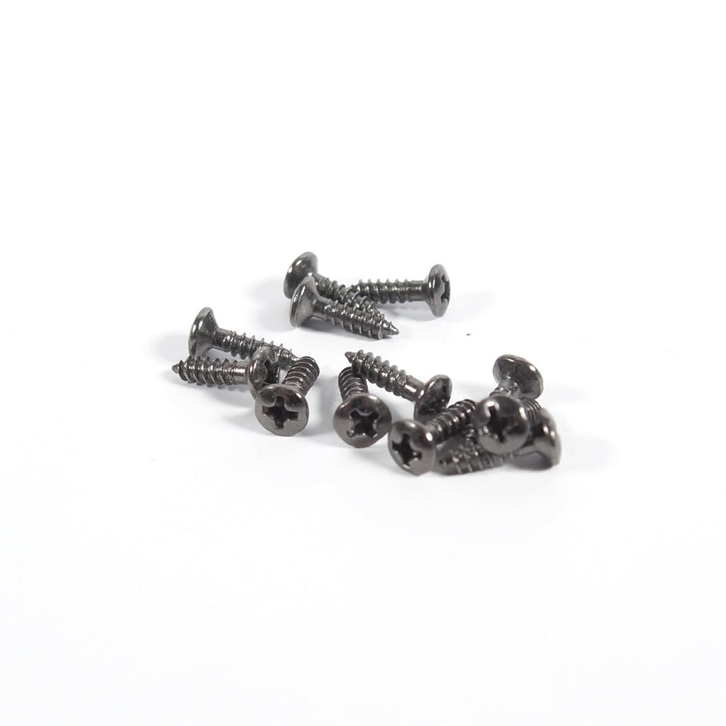 12 Pcs Phillips-Head #4 Guitar Pickguard/Plate Mounting Screws, Grey