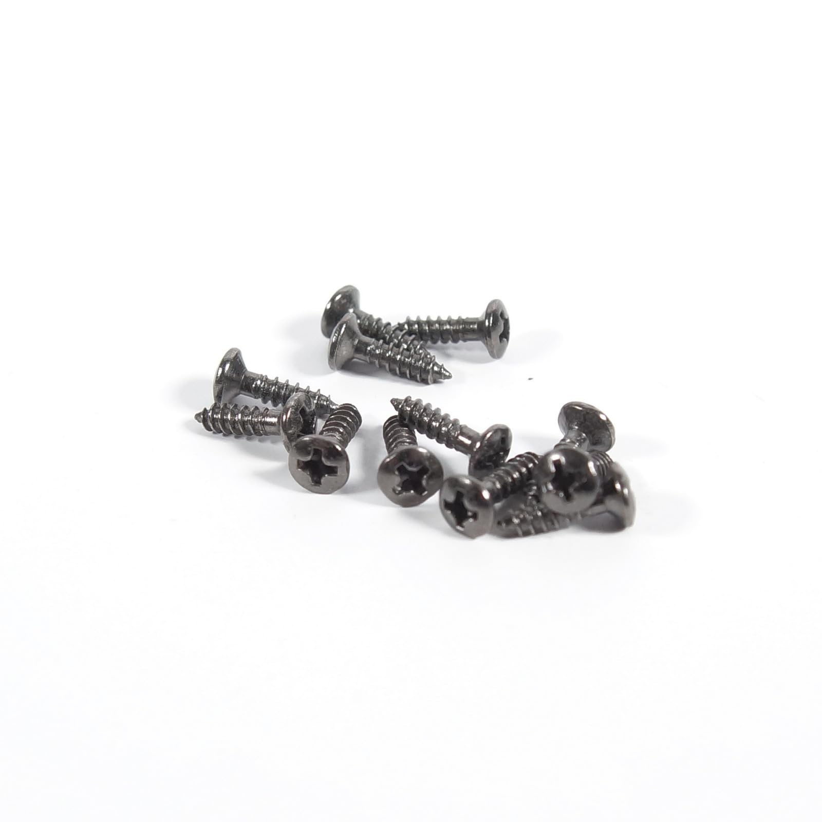 12 Pcs Phillips-Head #4 Guitar Pickguard/Plate Mounting Screws, Grey