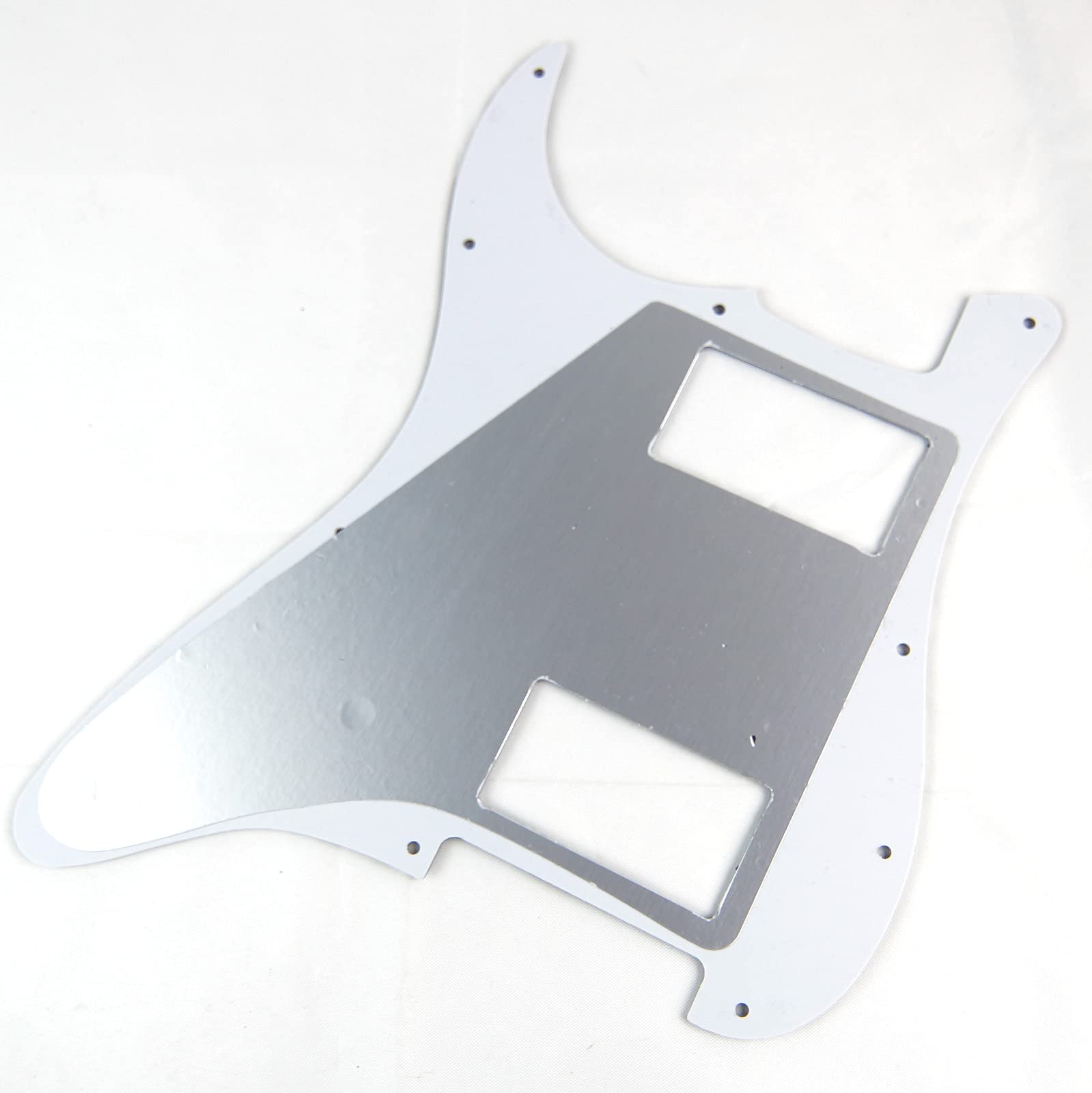 Custom Guitar Pickguard For Strat HH 2-pot Layout, 4ply Red Tortoise