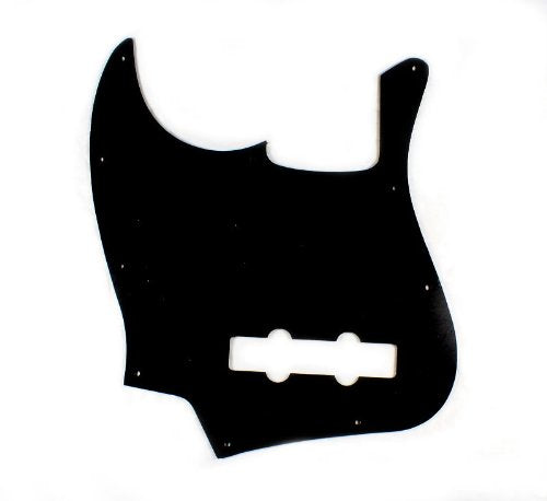 (A81)Custom Single Ply Guitar Pickguard Fits Jazz Bass JB, BLACK
