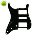 (D42) Left Handed Strat HSH Layout Style Guitar Pickguard,3ply Black