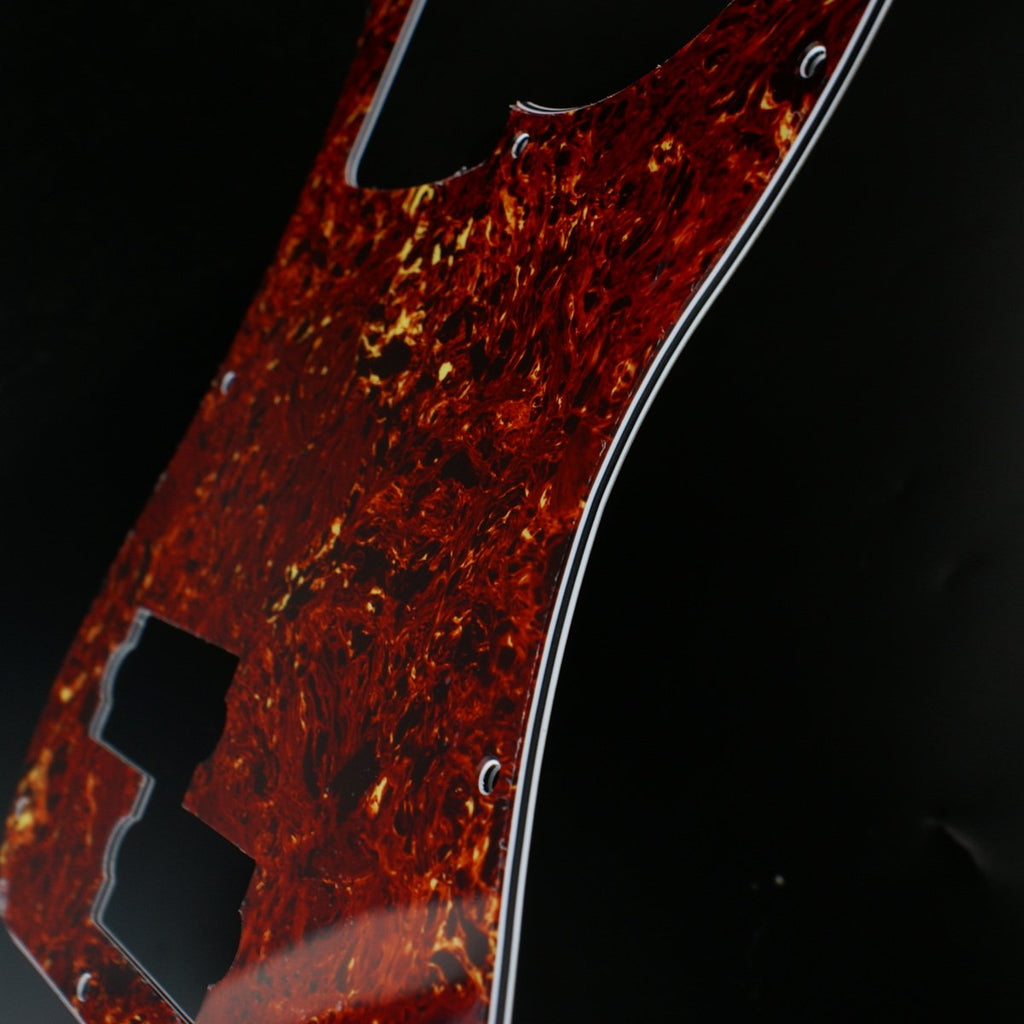 Custom Guitar Pickguard fits Precision Bass PB 13 Hole,4Ply Red Tortoise