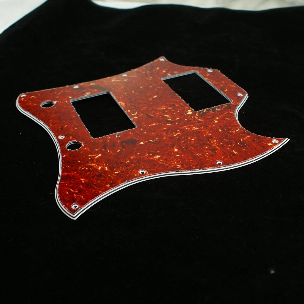 (E40) 4ply SG standard Style Full Face Guitar pickguard,Tortoise Red