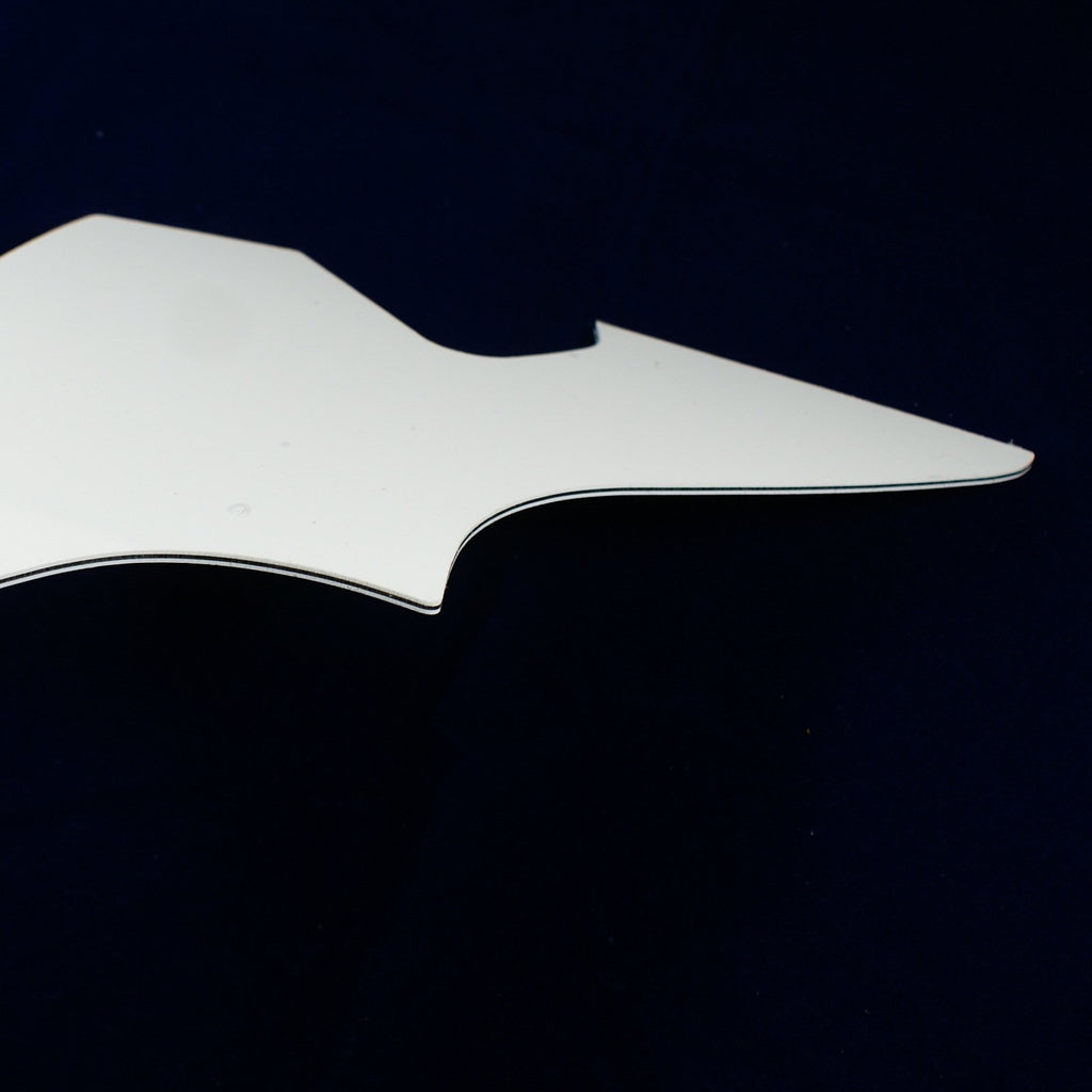 (E63) Custom Guitar Pickguard for Harmony H22 Bass Guitar,3ply White