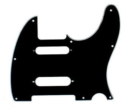 (B49) Custom Guitar Pickguard Fits Nashville Tele style ,3Ply Black