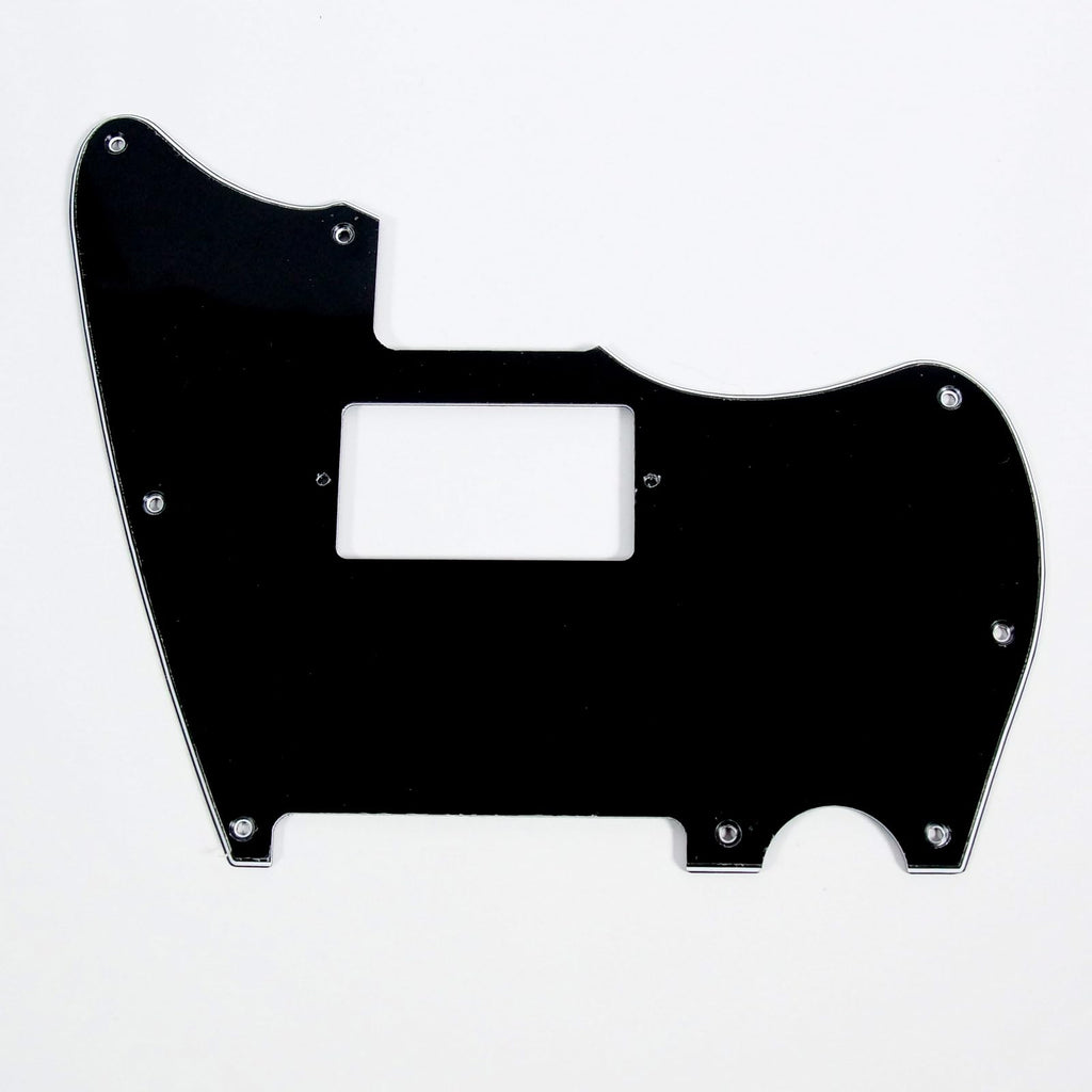 Jazzcaster/telemaster Hybrid Style Guitar Pickguard, Humbucker, 3ply Black