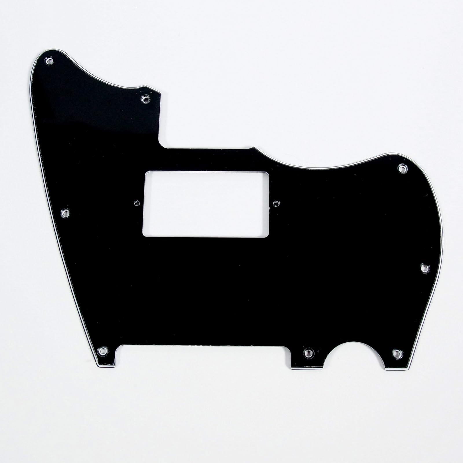 Jazzcaster/telemaster Hybrid Style Guitar Pickguard, Humbucker, 3ply Black