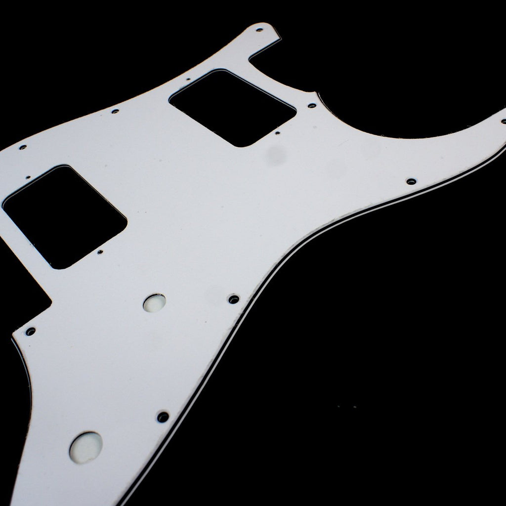(G23) Custom Guitar Pickguard fits Charvel SO CAL Style,3ply White