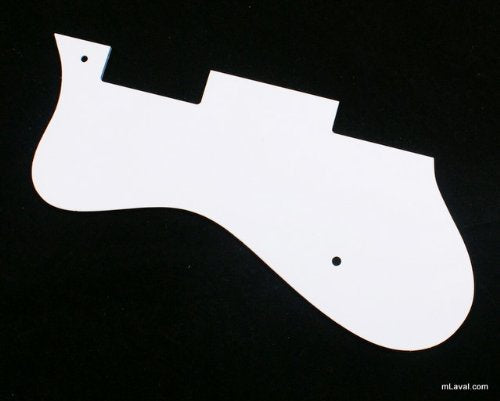 3 Ply Pickguard Fits Epiphone Dot Style Guitar with Bracket - WHITE