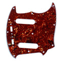 (B74) Custom 4 Ply Guitar Pickguard Fits Mustang Classic Series ,Red Tortoise