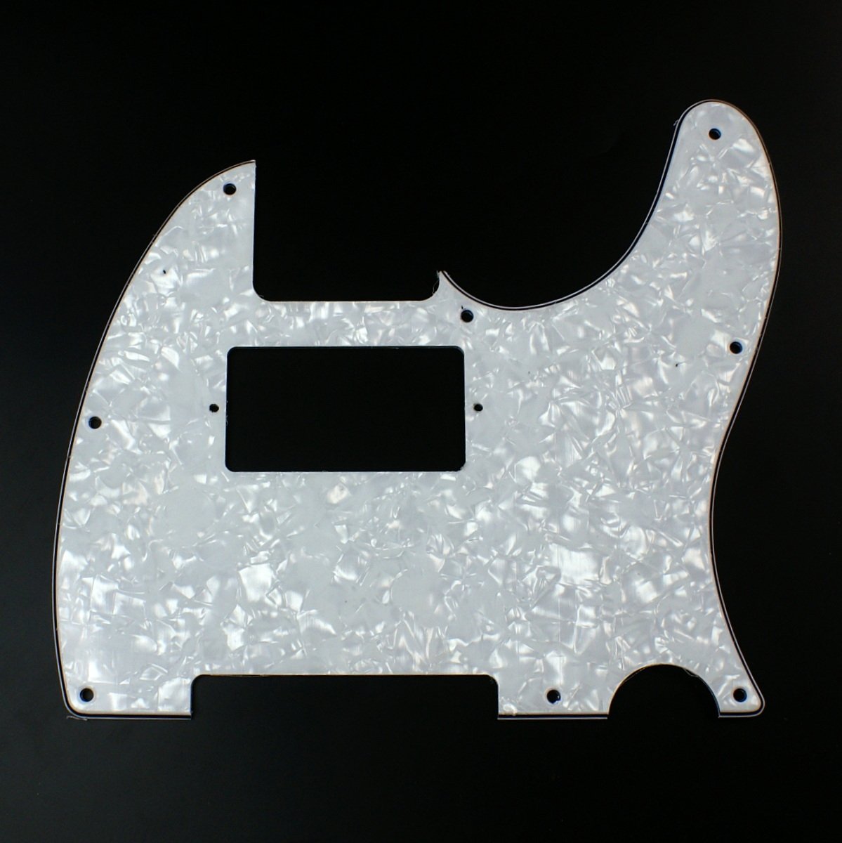 Custom guitar Pickguard For Tele Humbucker Cut-out style,4ply white pearl