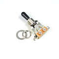 (D45) 3 Way Toggle Switch Pickup Selector Black Tip for Electric Guitar