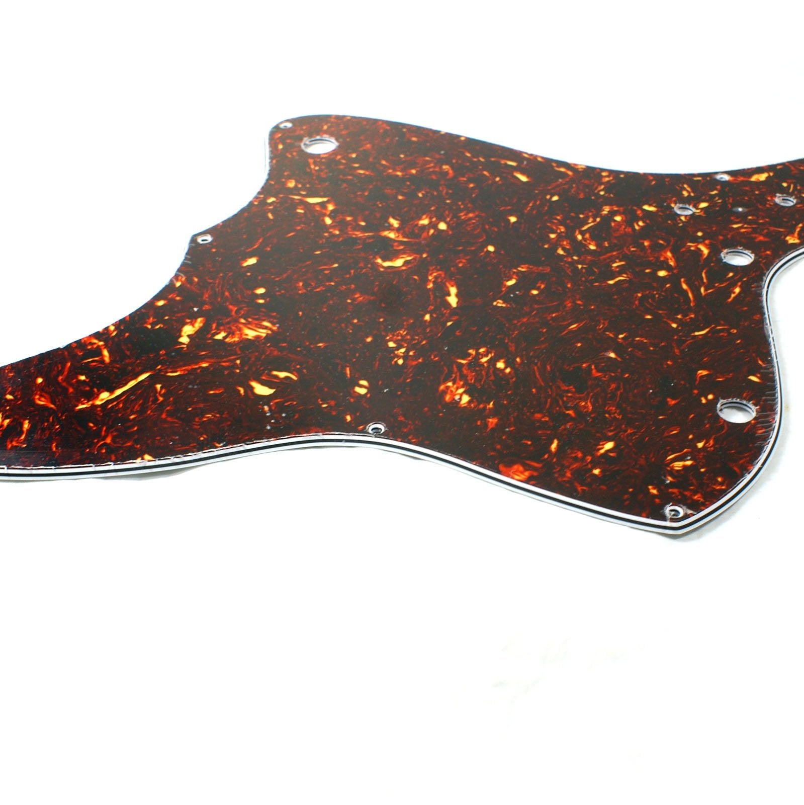 (E70) Custom Vintage Guitar Pickguard For Harmony H19 Silhouette,Dark Tortoise
