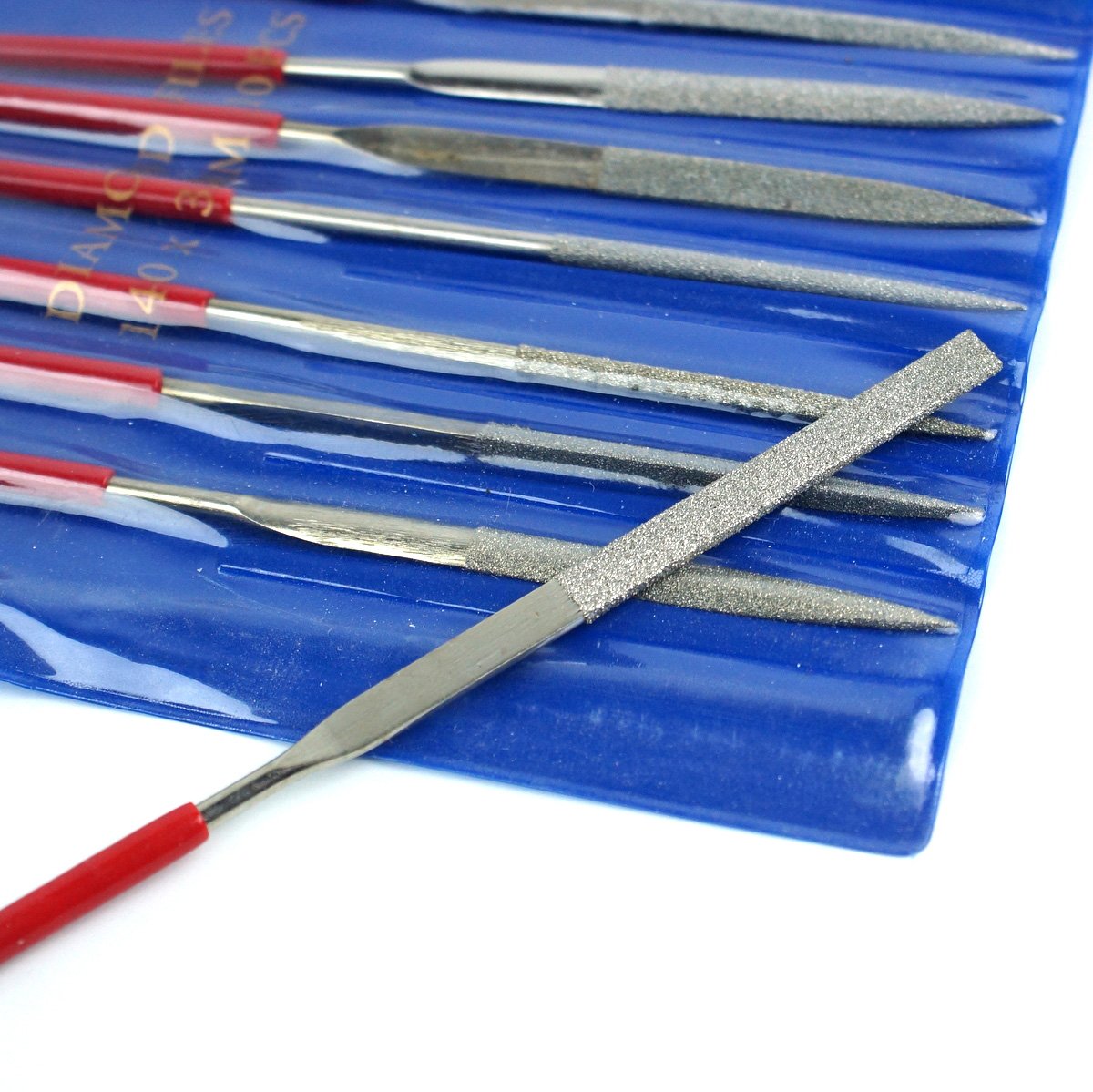 10-Types Mini Diamond File Set for Guitar and string instruments Nut or Saddle,150 Grit