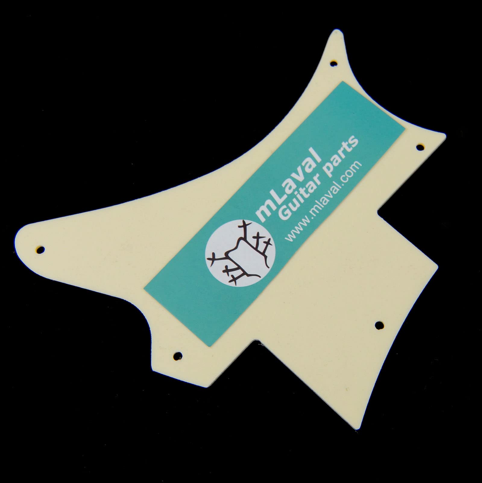 Replacement guitar pickguard for PRS SE flat-top, 1-ply Cream