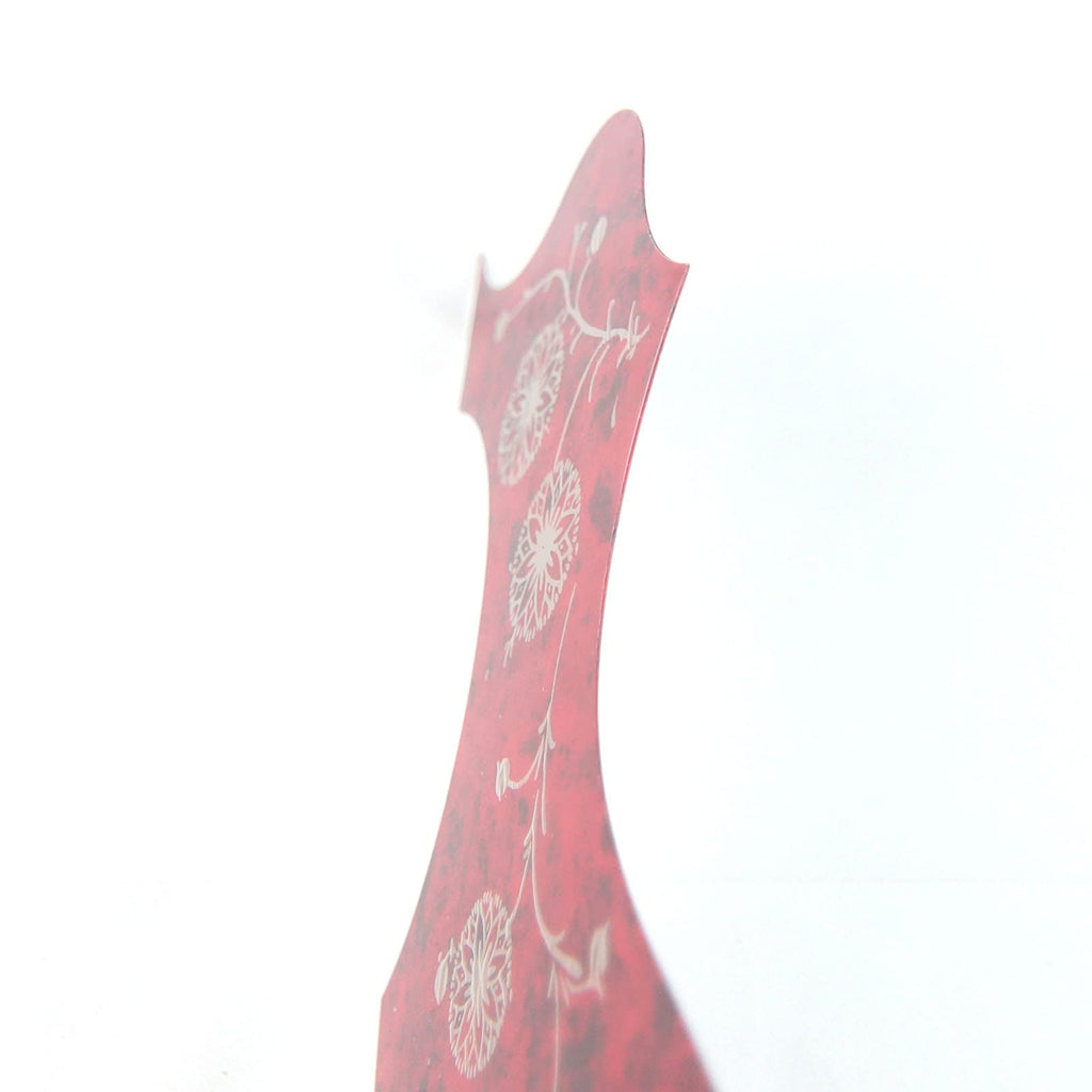 (220J09) Cutaway Style Self-adhesive Acoustic Guitar Pickguard, Tortoise Red