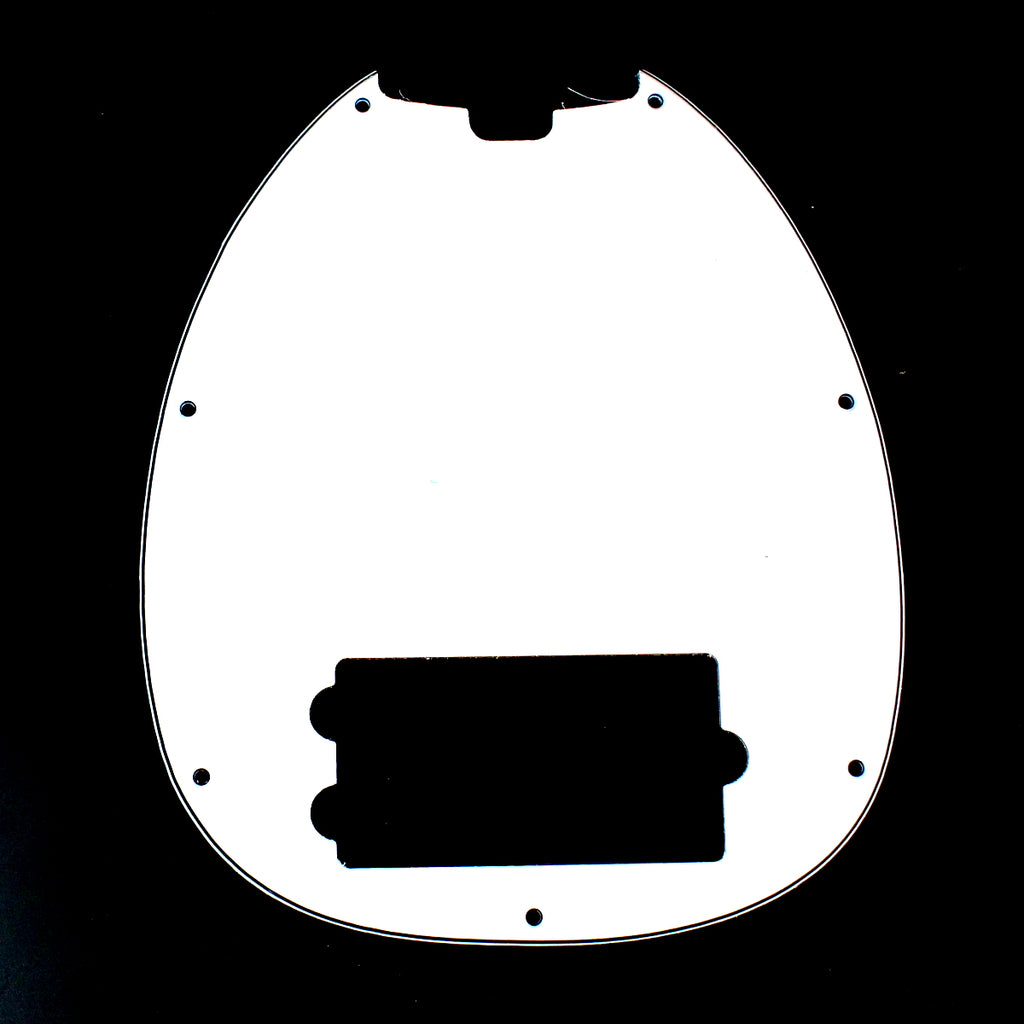 (E74) Ernie Ball OLP Bass 4 String Style Pickguard,3ply White