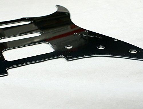 (A44) Custom Guitar Pickguard For Strat HSS Layout style,3ply Rounded Black
