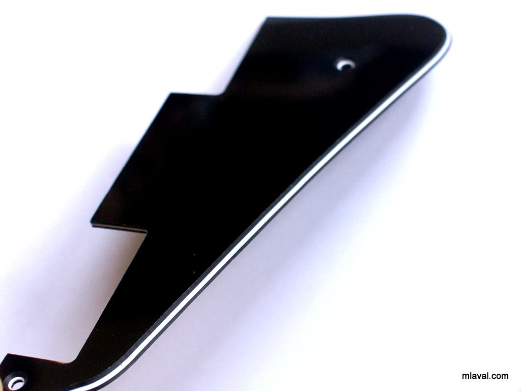 3 Ply LP Les paul Style Left-Handed Universal Guitar Pickguard -BLACK (C11)