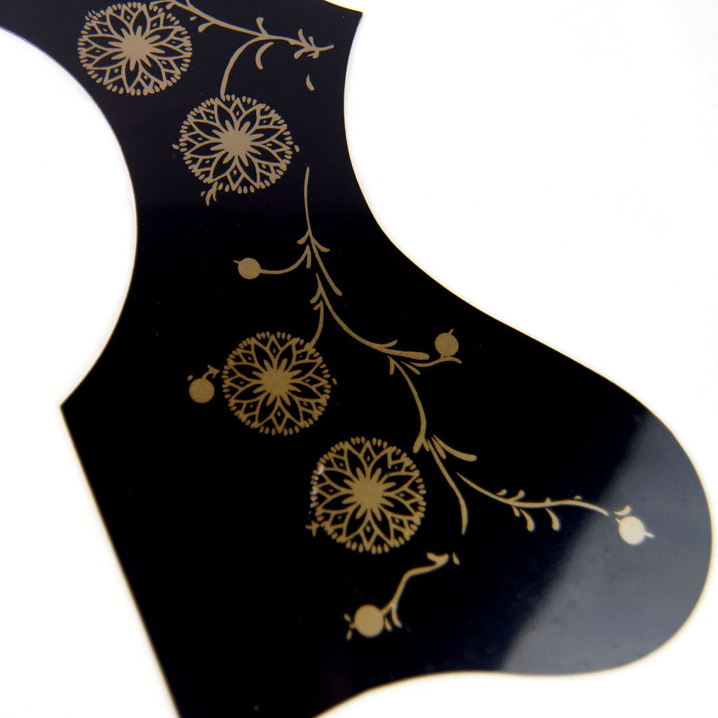 (22J02) Cutaway Style Self-adhesive Acoustic Guitar Pickguard, Black