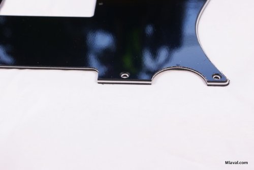 (A52) Guitar Pickguard For Tele Humbucker cut-out style ,3ply BLACK