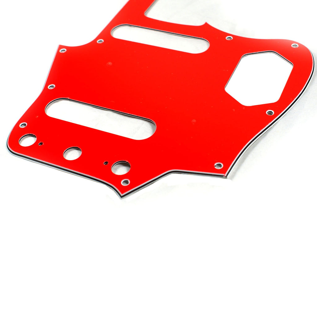 Custom Guitar Pickguard Fits Jaguar Jag style,4Ply bright Red/Vintage Reissued