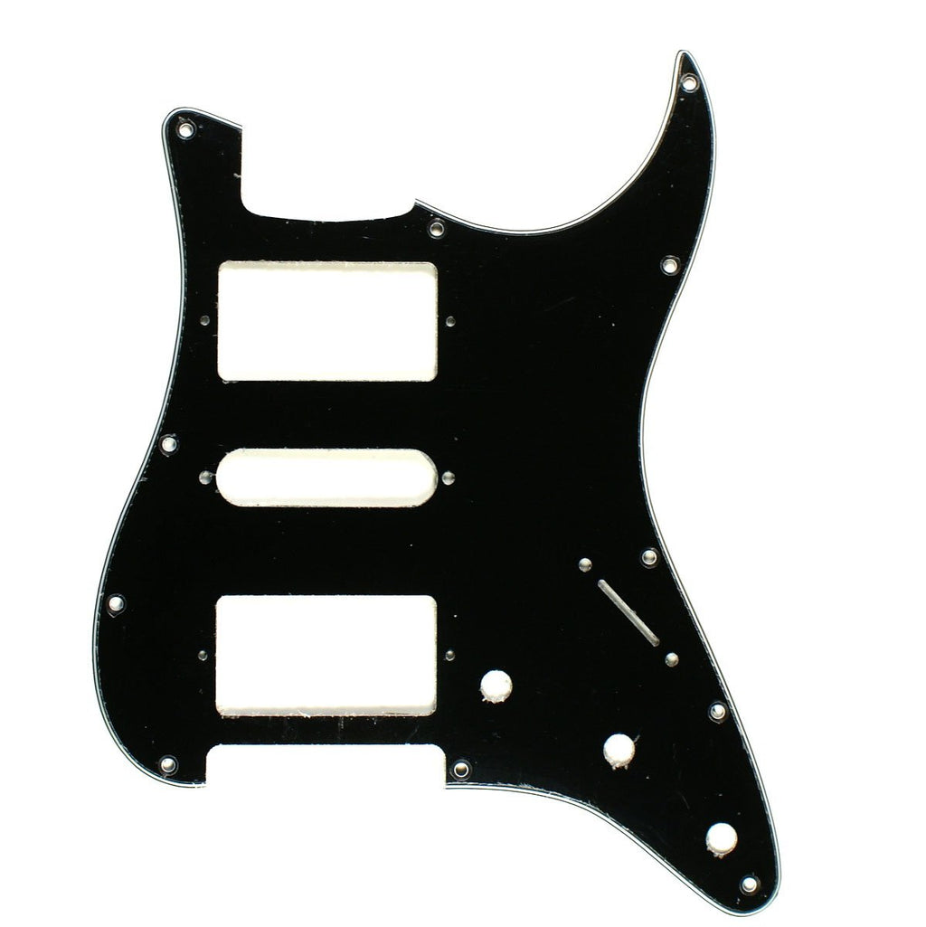 3 Ply Guitar Pickguard For Fender Stratocaster Strat HSH Pickups -BLACK (B29)