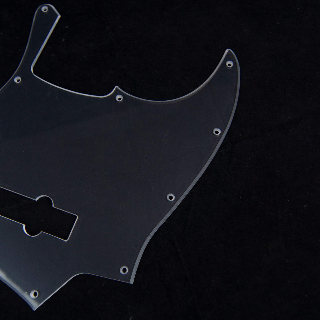 Replacment Pickguard For Jazz Bass 5 String JB,1-ply Clear Transparent