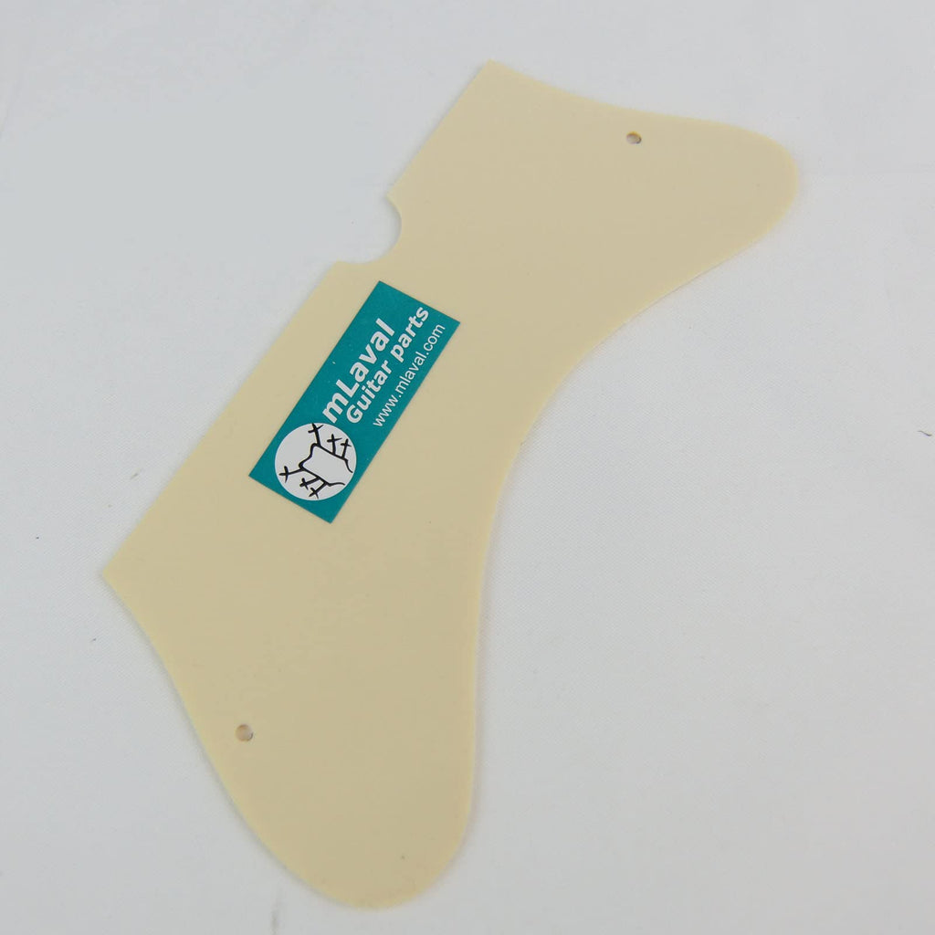 Left-handed Custom Danelectro U2 Style Guitar Pickguard, 1Ply Cream