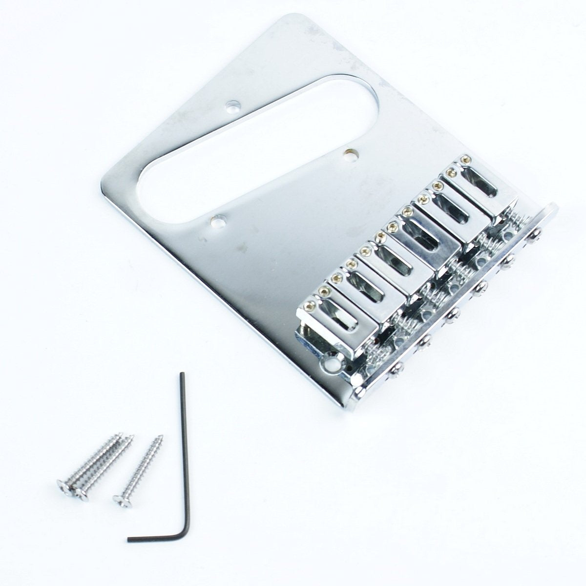 (B97) Replacement Tele Telecaster Guitar bridge,6-Saddle Modern Style,Chrome