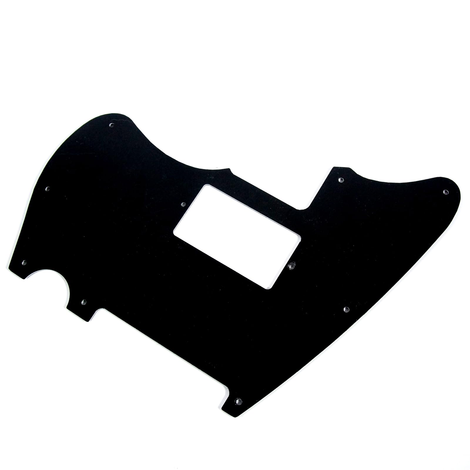 Jazzcaster/telemaster Hybrid Style Guitar Pickguard, Humbucker, 3ply Black