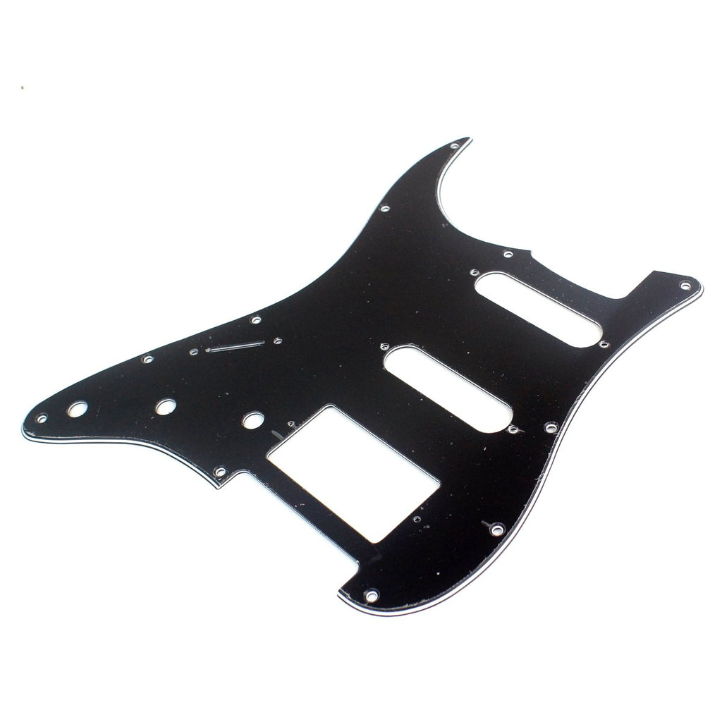 3 Ply Left Handed Guitar Pickguard For Fender Stratocaster HSS -BLACK (A58)