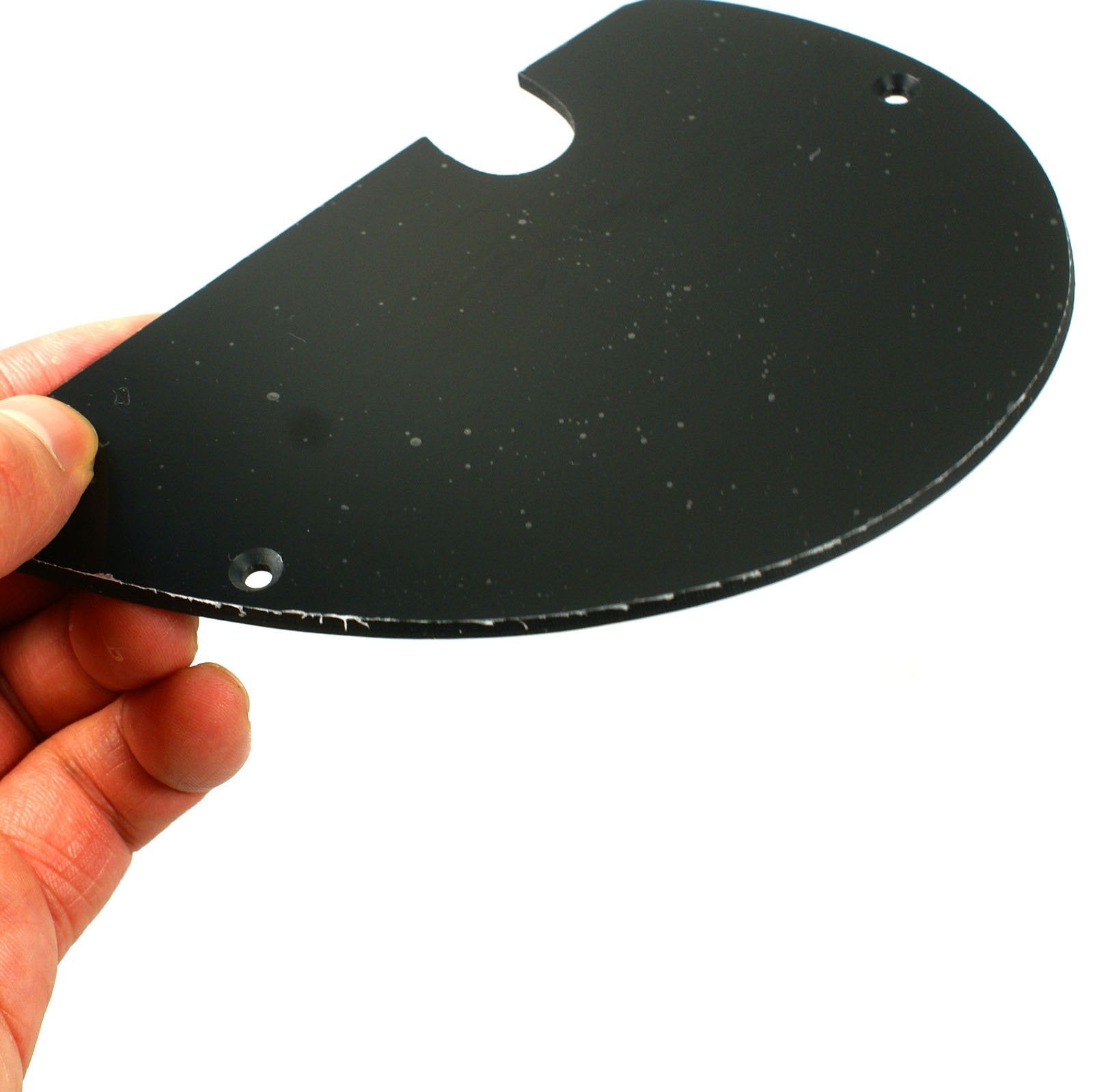 (E71) Custom Pickguard for DANELECTRO LONGHORN BASS GUITAR,Single Ply Black