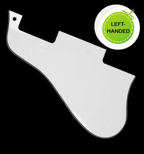 (C14) 3 Ply Left-Handed Universal Jazz Archtop Guitar Pickguard Fits ES-335,White