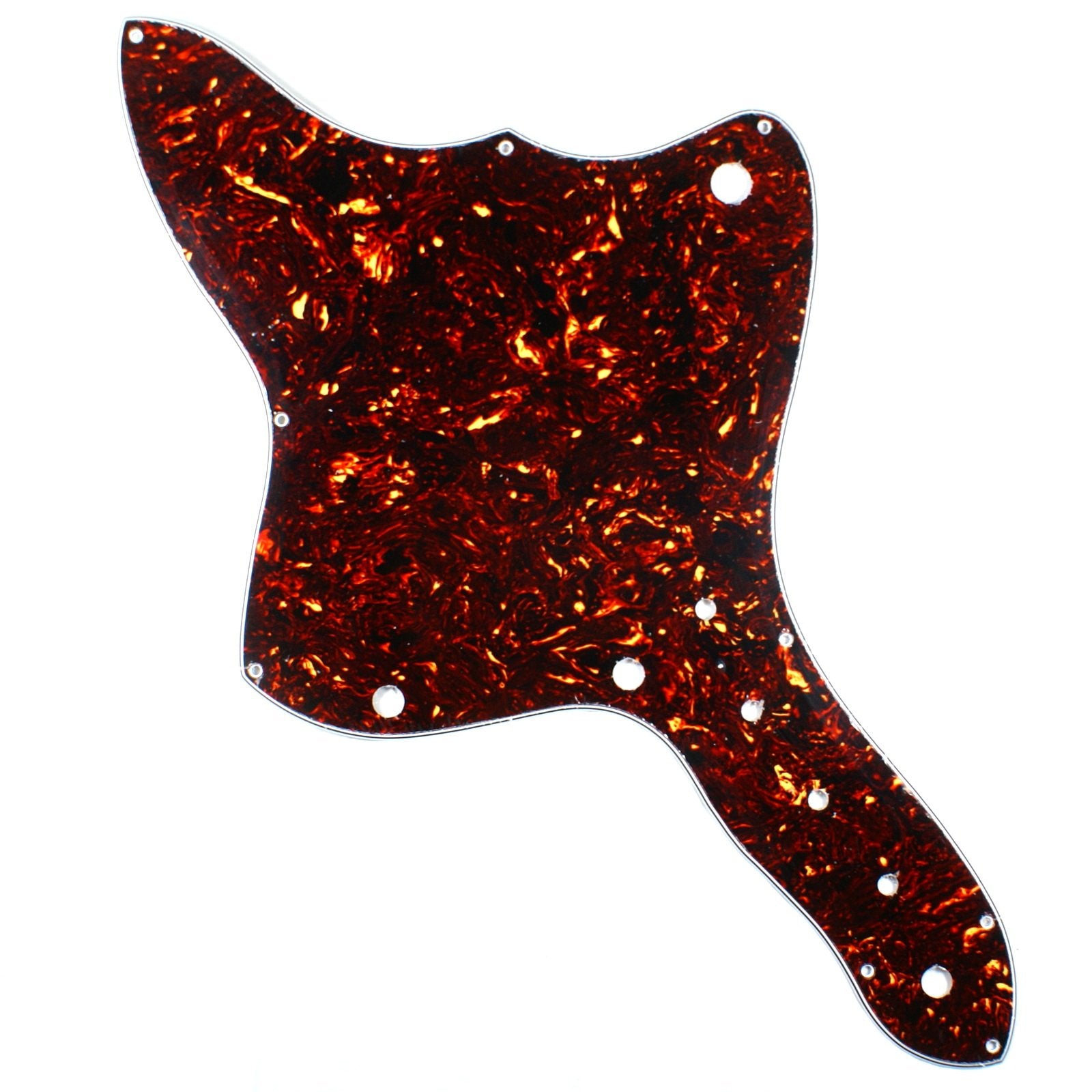 (E70) Custom Vintage Guitar Pickguard For Harmony H19 Silhouette,Dark Tortoise