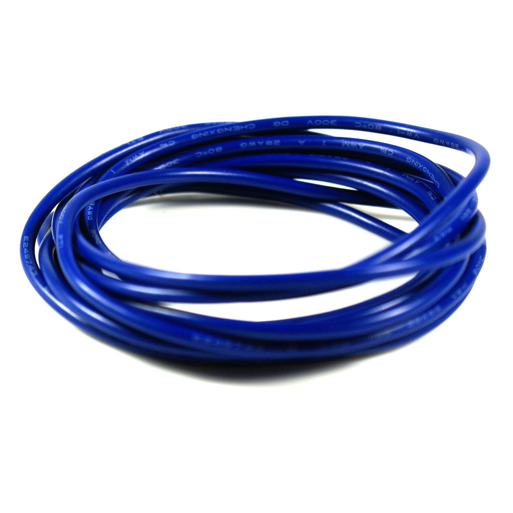 (C07) 6-Foot Shielded Guitar Circuit Wire Single Conductor,Blue