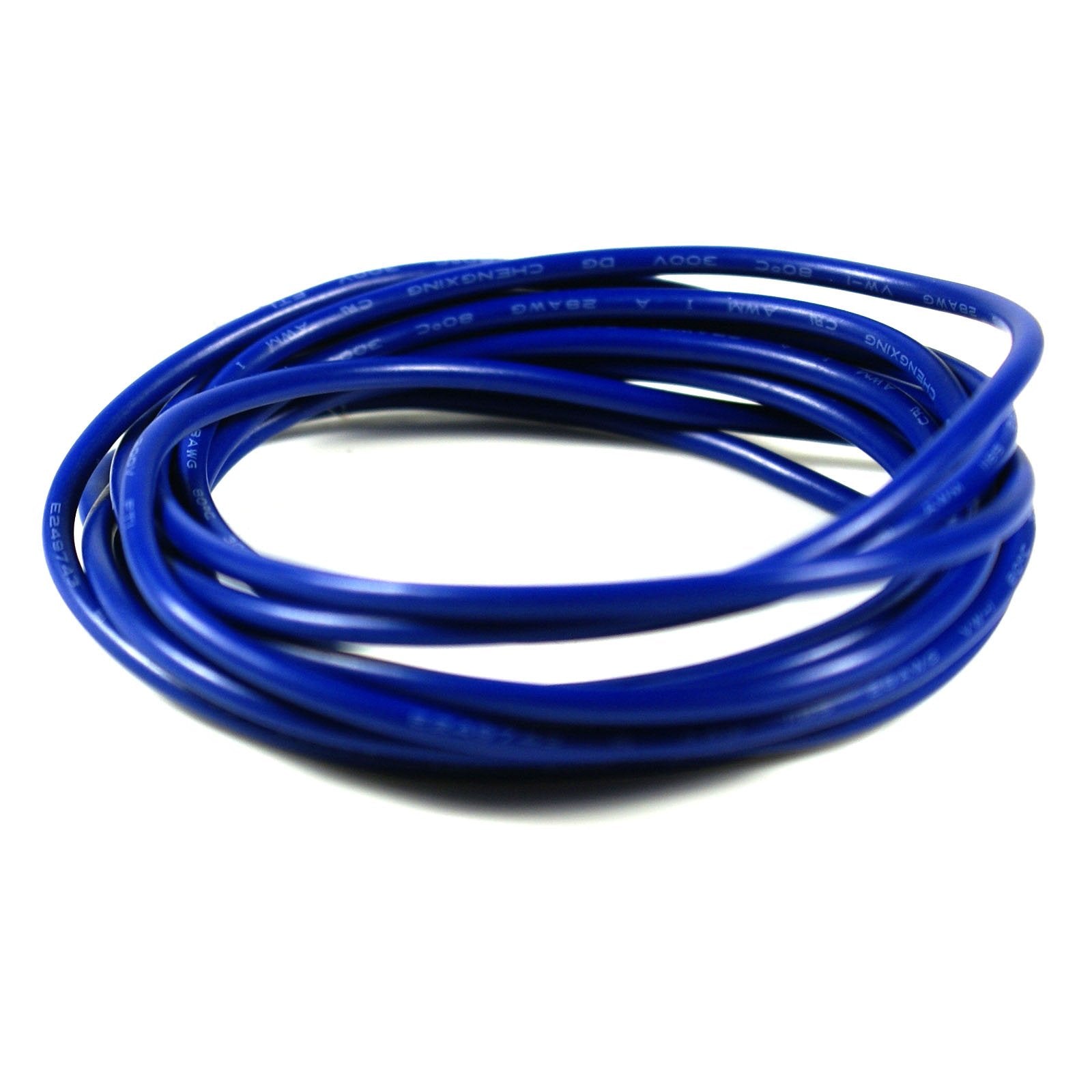(C07) 6-Foot Shielded Guitar Circuit Wire Single Conductor,Blue