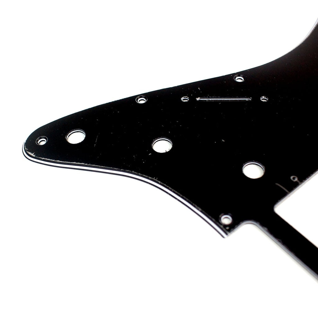 3 Ply Left Handed Guitar Pickguard For Fender Stratocaster HSS -BLACK (A58)