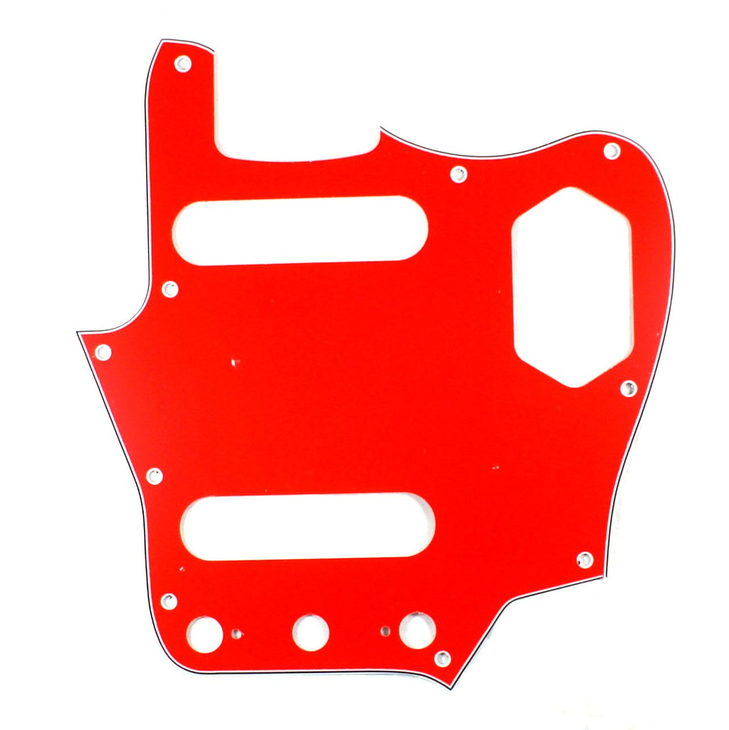 Custom Guitar Pickguard Fits Jaguar Jag style,4Ply bright Red/Vintage Reissued