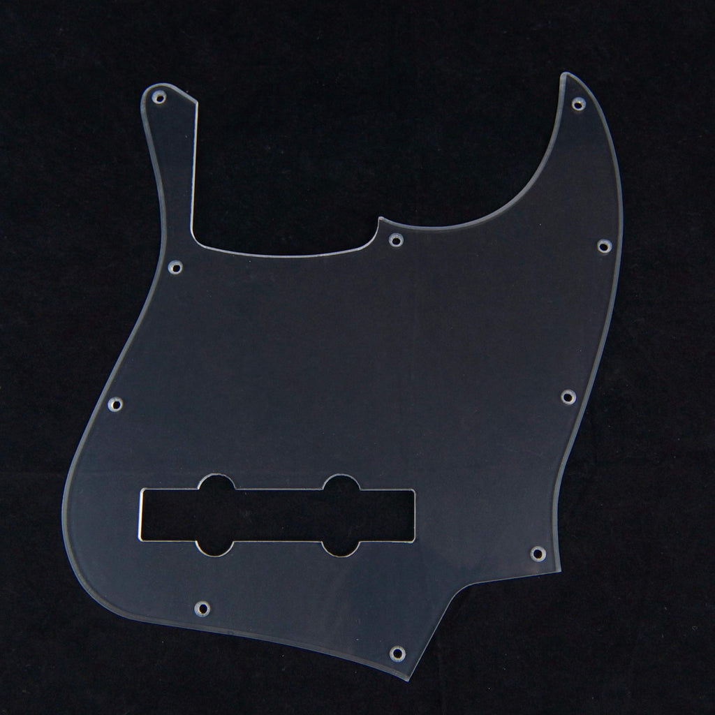 Replacment Pickguard For Jazz Bass 5 String JB,1-ply Clear Transparent