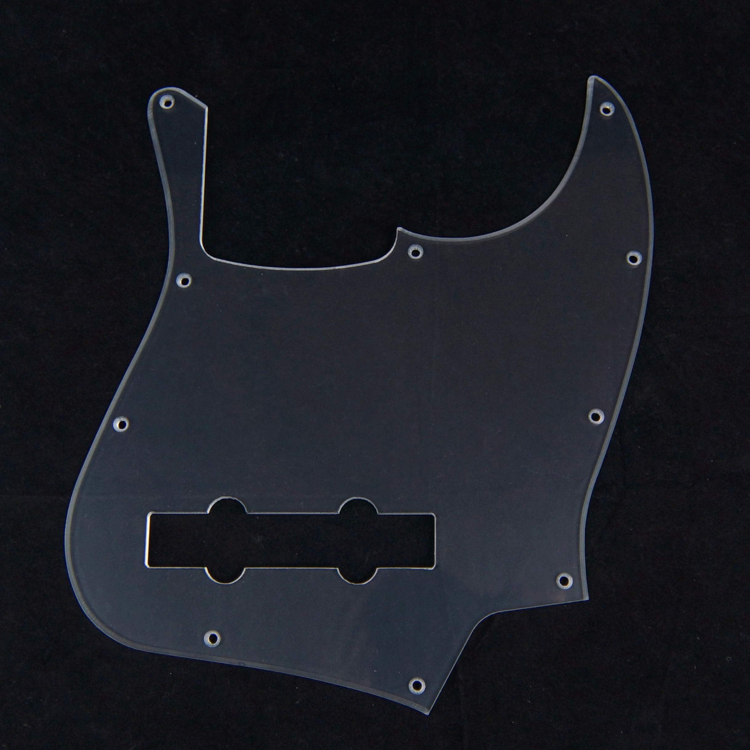 Replacment Pickguard For Jazz Bass 5 String JB,1-ply Clear Transparent