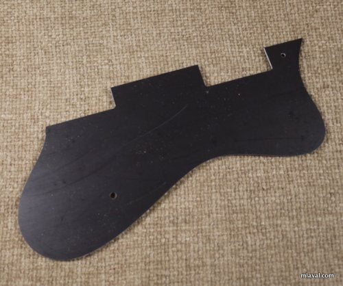 3 Ply Left-Handed Universal Jazz Guitar Pickguard Fits Epiphone Dot -BLACK (A25)