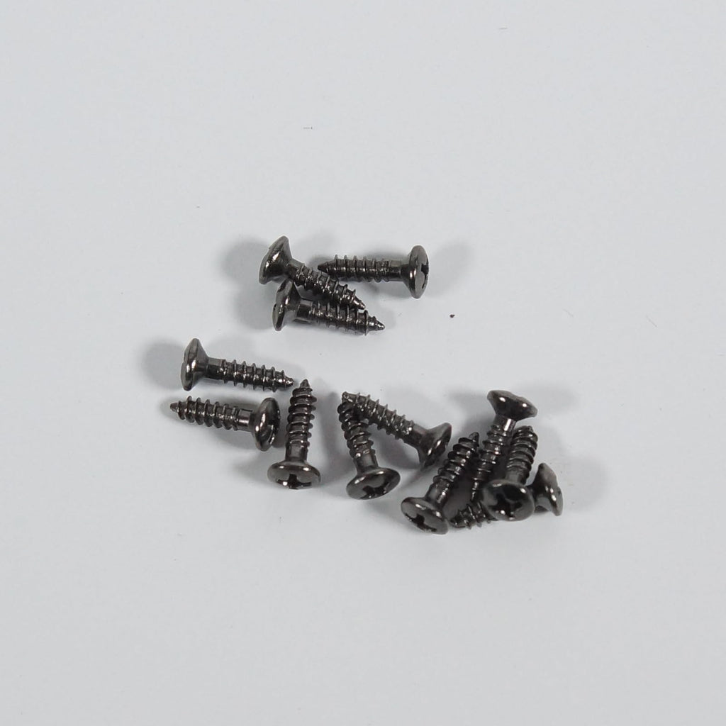12 Pcs Phillips-Head #4 Guitar Pickguard/Plate Mounting Screws, Grey